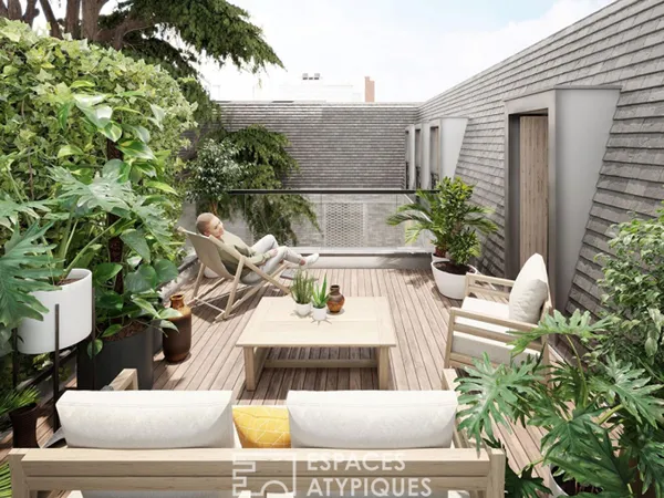 Duplex lumineux au dernier étage
