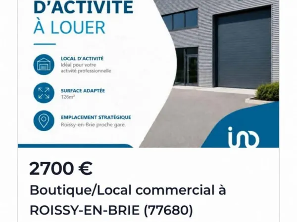 Local d'activité 126 m²