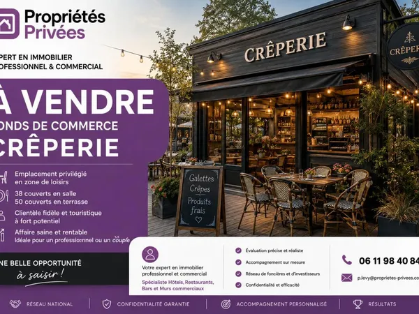 AMNÉVILLE-LES-THERMES - CRÊPERIE HISTORIQUE avec POSSIBILITÉ D'ACHAT DES MURS