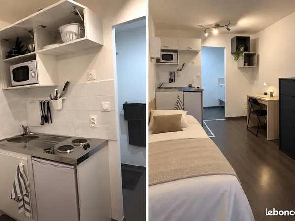 Studio meublé clé en main - Charges incluses - Bron /Parilly