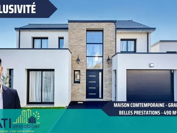 BRUZ - Maison contemporaine 151 m2 - 490 m2 de terrain - SUD - 4