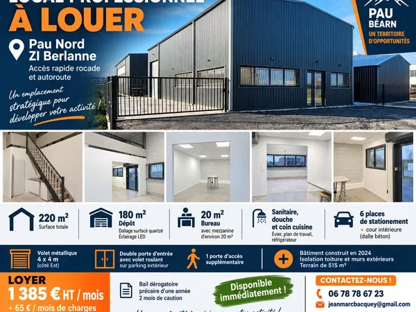 Local Industriel 1450 /m - 6.50 /m2