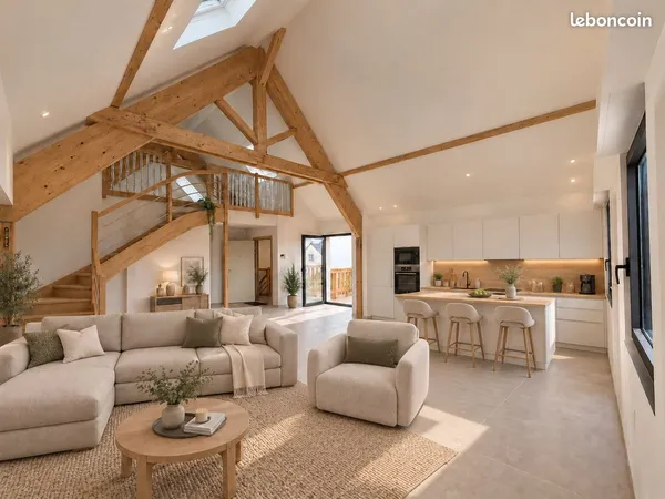 Duplex 4/5 pièces neuf avec balcon - 128 m² Hab. Surface au sol 150m²