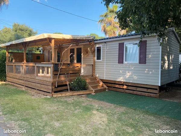 Vend grand mobil-home 3 chambres 2 SDB