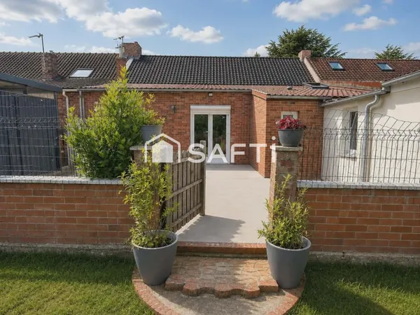 Maison familiale rénovée avec jardin sans vis-à-vis à Mazingarbe