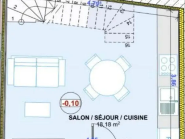 Appartement rénové de 35,11 m² à Cissé (86170)