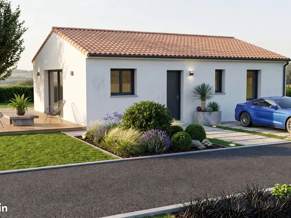 Projet Maison Neuve RE2020 (75m² - 3 chambres) + Terrain 461 m² à Savigny-Lévescault (Proche CHU)