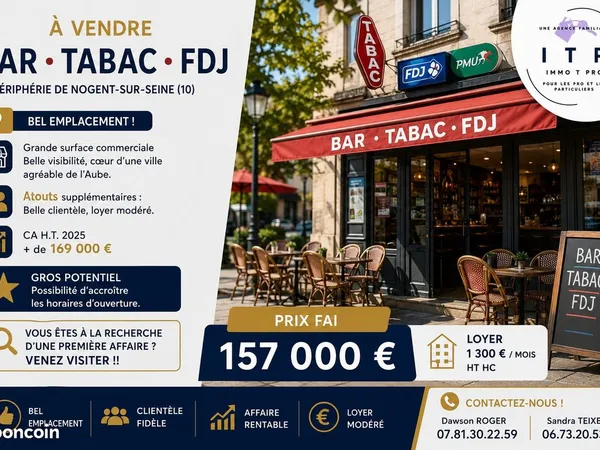 Bar, fdj, tabac Nogent-sur-Seine