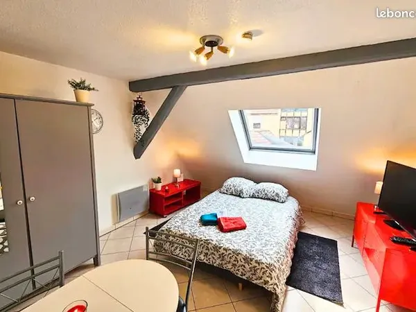 Forte rentabilité : Studio meublé calme et lumineux. Lave linge et congélateur