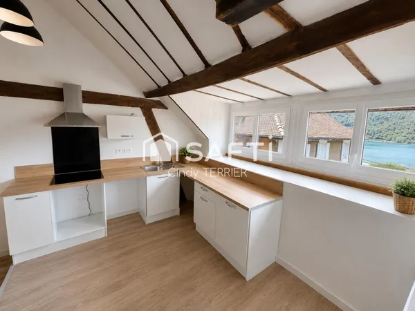 CHARAVINES - APPARTEMENT AVEC VUE LAC - 57,63 M² HABITABLES / 85,86 M² AU SOL