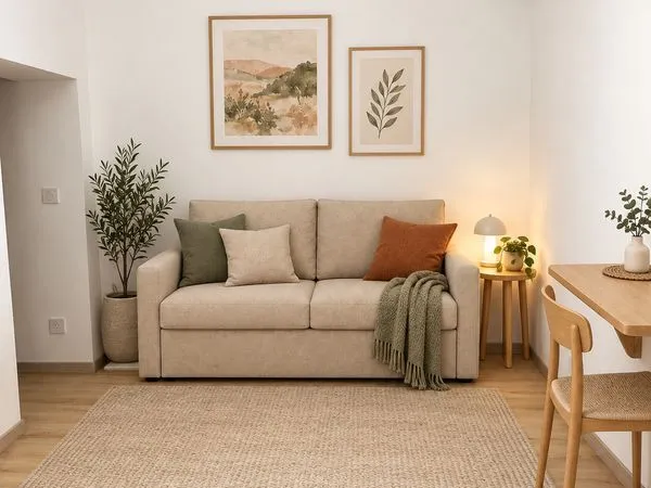 Studio meublé 19 m² - climatisation - balcon - parking