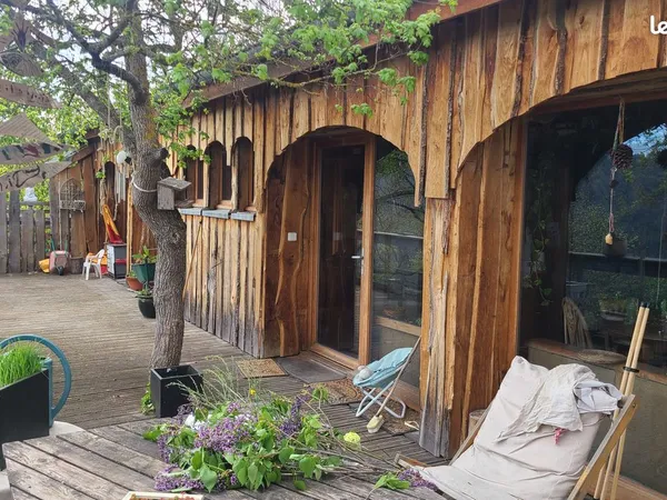 Maison terre paille au calme