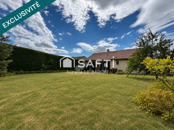 Pavillon individuel 96m² - 3 chambres - sous-sol complet