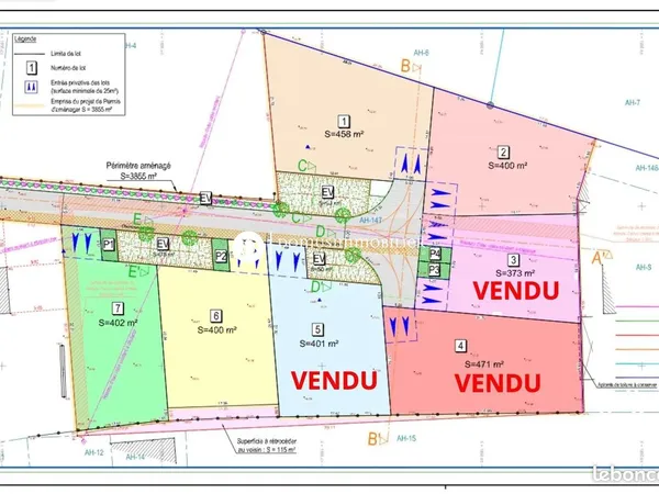 Terrain 458 m² Châteauneuf-de-Gadagne