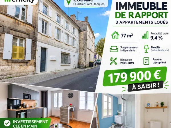 Immeuble de rapport 3 pièces 77 m²