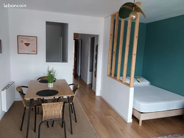 Studio meublé 32m2 +loggia5m2