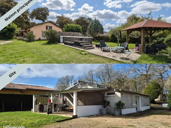MAISON+ GÏTE* LANDES ATLANTIC SUD proche Hossegor,Cap Breton, et Espagne