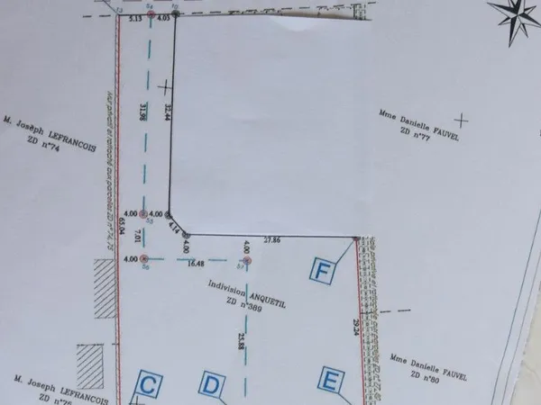 Terrain à vendre à TOURVILLE SUR SIENNE 50200