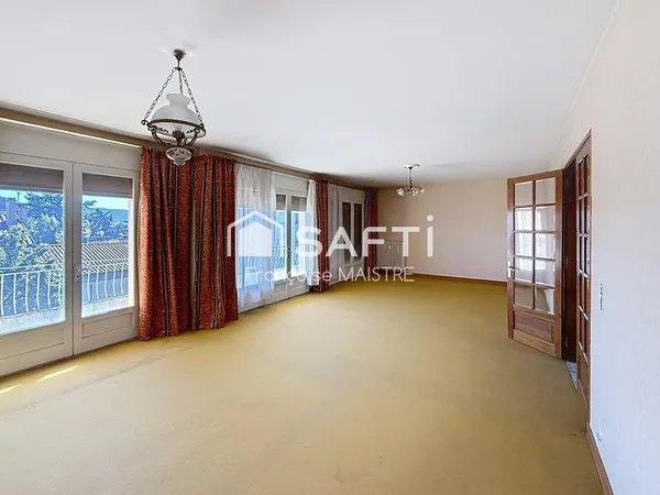 3 chambres - 2 balcons - 132 m²