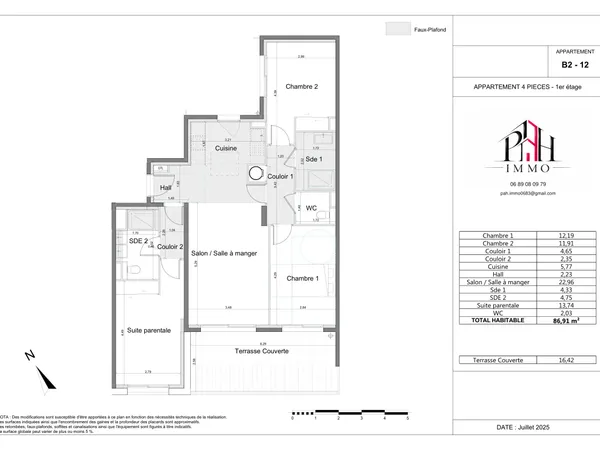 Nice Bellet – Appartement neuf 4 pièces avec terrasse et deux garages