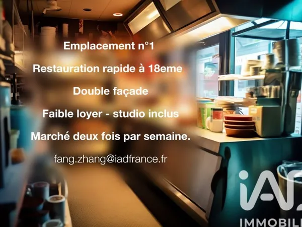 Fonds de commerce 60 m²