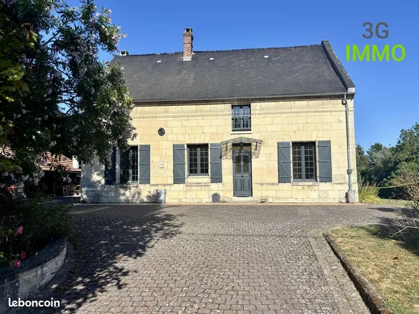 Maison en pierre de 158 m² | Plain-pied | Terrasse et jardin clos