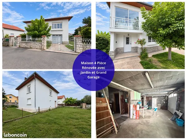 Maison rénovée avec jardin et grand garage - Lannemezan