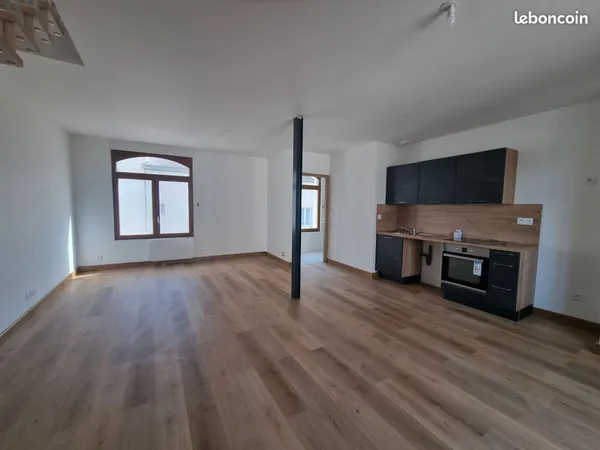 Duplex T2 de 59m2 rénové avec garage privatif en centre ville