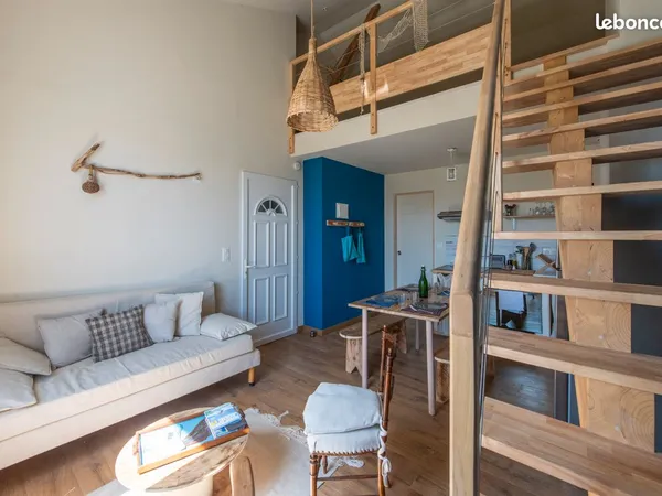 Duplex atypique, lumineux et tout équipé, bail mobilité 6 mois