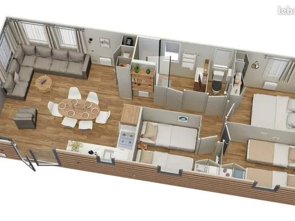 Mobil home IRM soleil levant