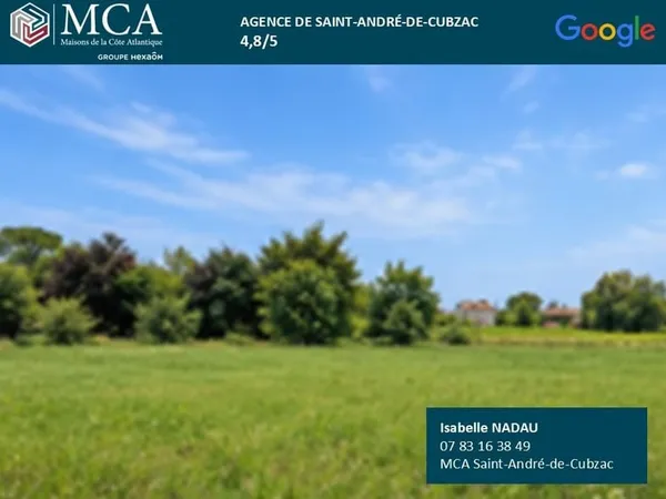 Terrain 400 m²