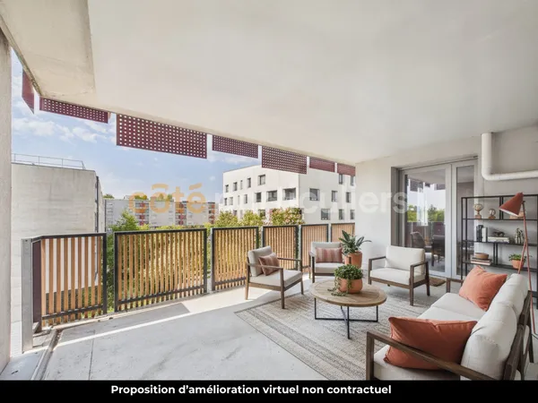 T4 récent 78 m² - grande terrasse et parking privatif