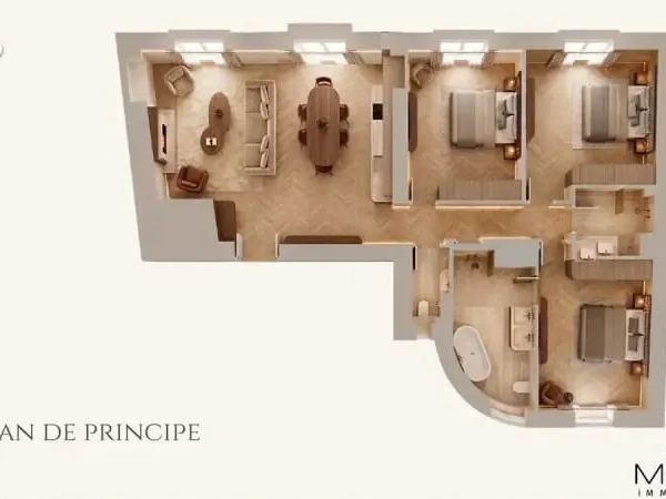 4 pièces rénové de 106 m² - Quartier des Musiciens