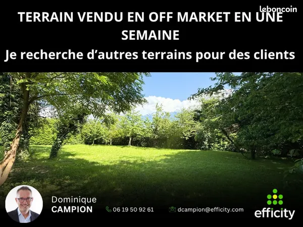 Terrain 790 m² Montbonnot Saint Martin
