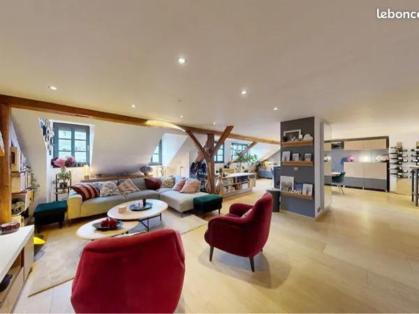 Strasbourg - Appartement meublé de standing de 139 m² avec 3 chambres, parking et climatisation