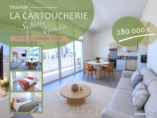 Appartement 3 pièces 64 m²