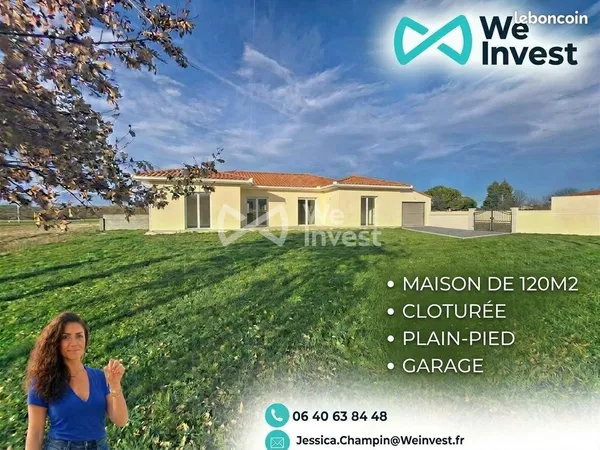 Maison 4 pièces 120 m²