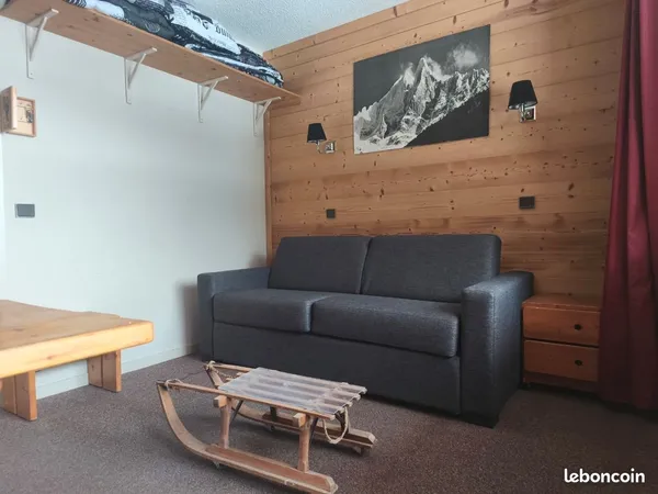 Appartement plagne bellecote / skis aux pieds