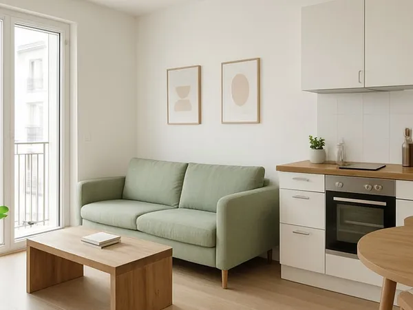 Studio 1 pièce 29 m²