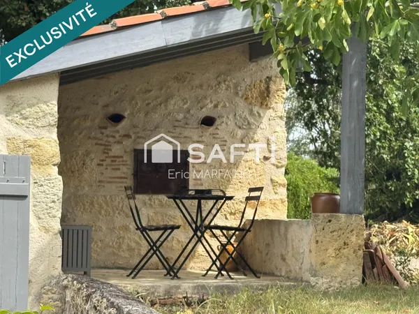 Maison en pierre, vue nature à 360°