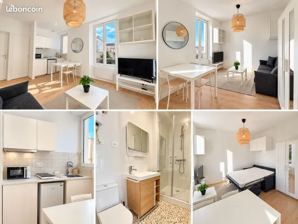 Studio meublé 20m2 à louer