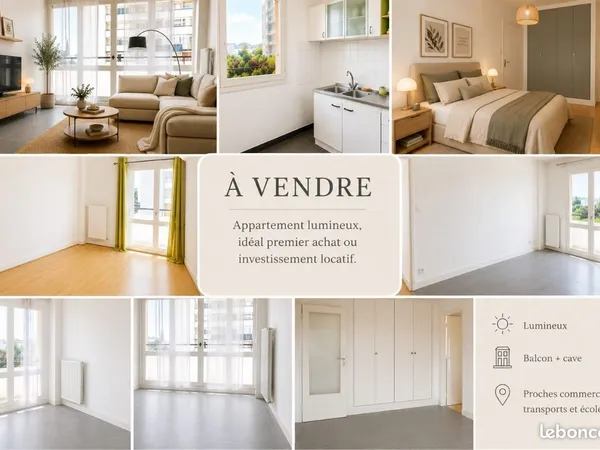 Appartement T2 lumineux 47m2
