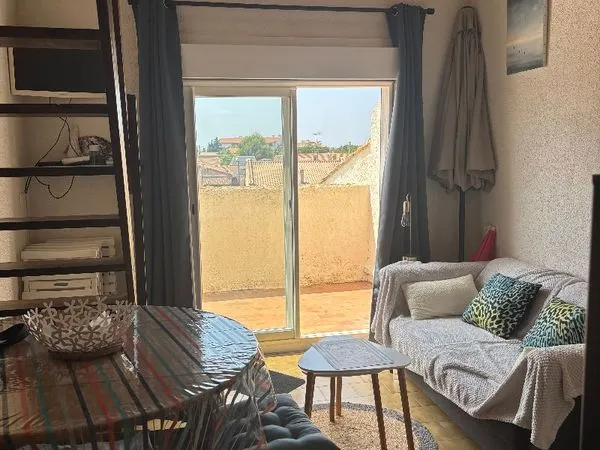 Appartement T2 avec mezzanine , terrasse, parking privé