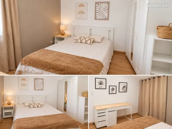 Chambre avec terrasse privative dans colocation