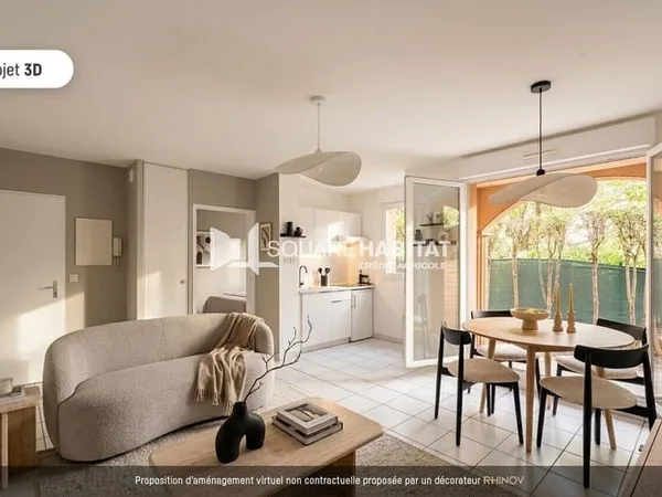 Appartement 2 pièces 36 m²