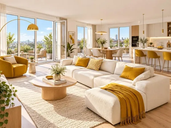AUBERVILLIERS - MAGNIFIQUE 4 PIÈCES DE 96 M² - DOUBLE EXPOSITION SUD / EST - 2 BALCONS ! proche metr