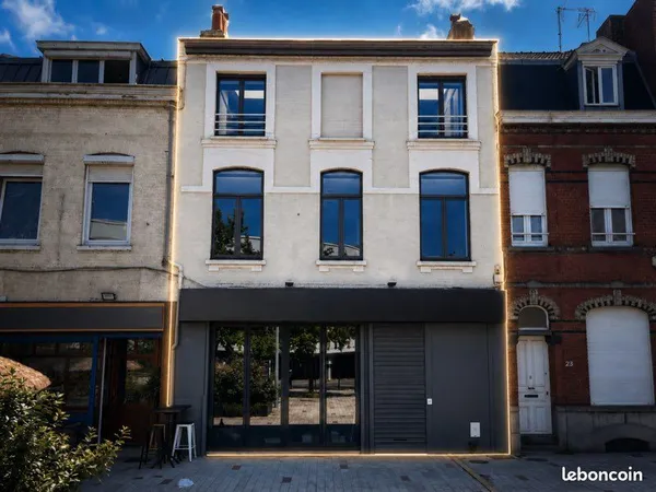 À louer - Local commercial + appartement - Tourcoing centre