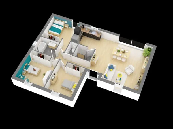 Maison neuve 4 pièces 83 m²