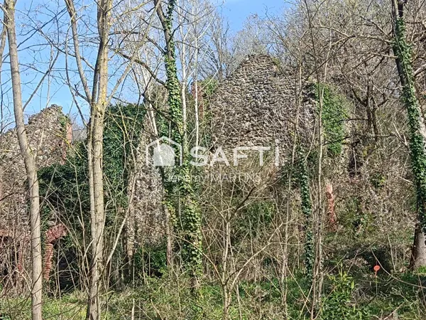 Terrain à bâtir borné et viabilisé