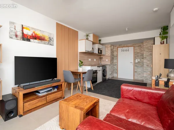 T2 neuf (2025) meublé - Balcon 12 m² avec pergola - Port Marianne / nouvelle mairie -Place de parkin